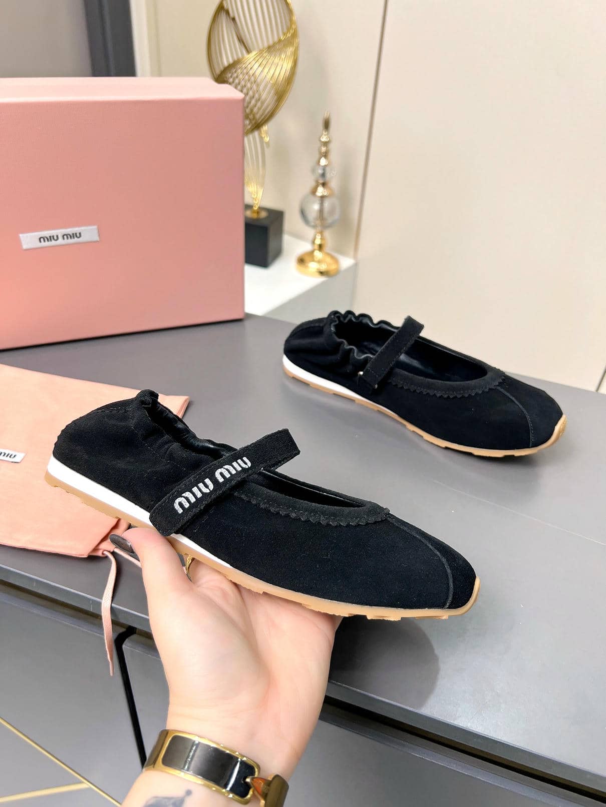 Miu Miu ballet flats 3-6